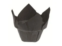 Caissette Tulipcup Noire (x 150) - Avec Step - Ø 5 X Ht 8 Cm - Nordia