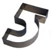 Emporte-pièce Chiffre N°5 Inox - Ht 4,5 Cm - Long 20 Cm - Gobel