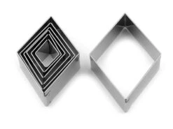 Découpoir Losange Inox - 7 Pièces - Martellato