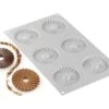 Moule Silicone - 6 Ronds Plissés - 30 X 17,5 Cm - Silikomart
