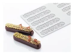 Moule Silicone Pavodécor - Décor Feuilles - 10 Empreintes - Pavoni