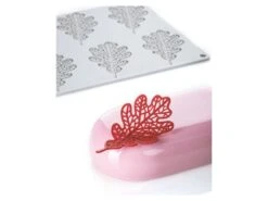 Moule Silicone Pavodécor - Décor Feuille De Chêne - 8 Empreintes - Pavoni