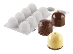 Moule Silicone - 8 Dômes - 30 X 17,5 Cm - Silikomart