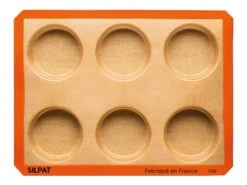 Moule Grand Rond Silpat Par Demarle - 6 Empreintes - 40 X 30 Cm - Demarle