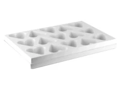 Plaque Multimoules - 15 Gâteaux (26 X 40 Cm) - Cœur 7,8 X 7,2 Cm - Martellato