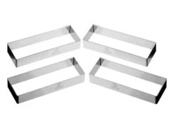 Rectangle à Tartelette Mozaïk Finger - Lot De 4 - 12 X 4 X Ht 2 Cm - Matfer