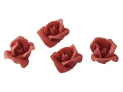 Roses Confiseur Rouges (x 35) - En Pâte D'amande - Mallard Ferrière